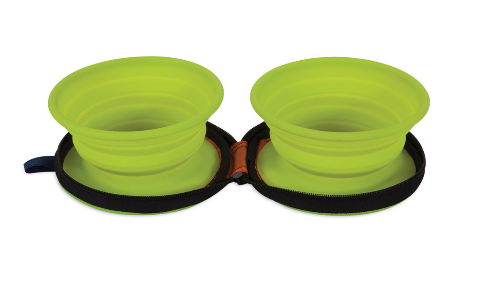 Petmate Silicone Travel Bowl Duo
