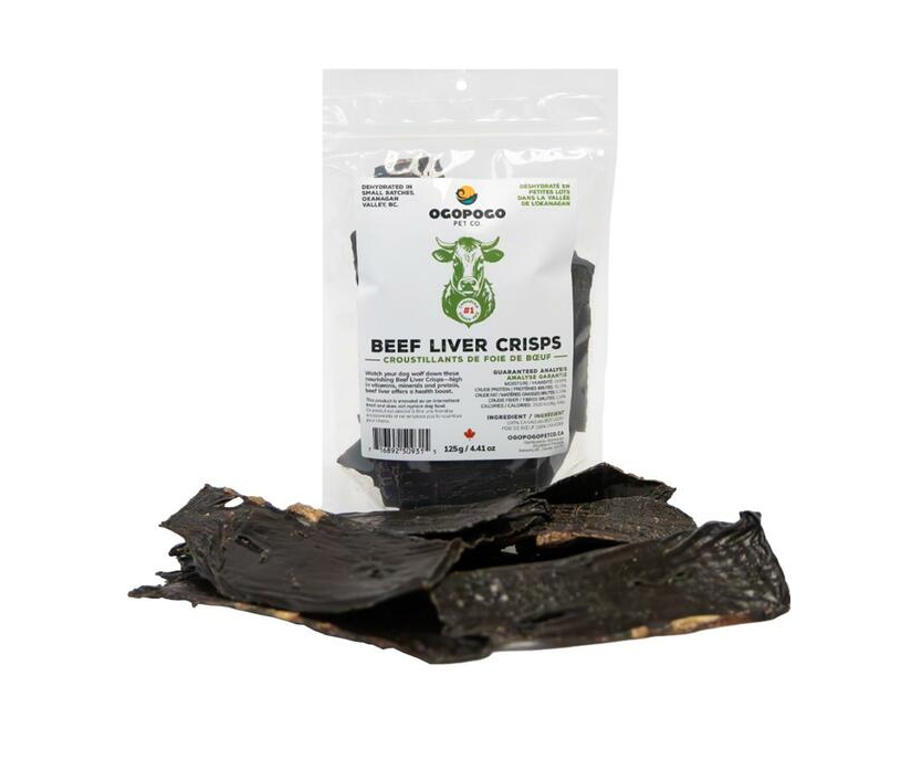 Ogopogo Pet Co. Beef Liver Crisps 125g