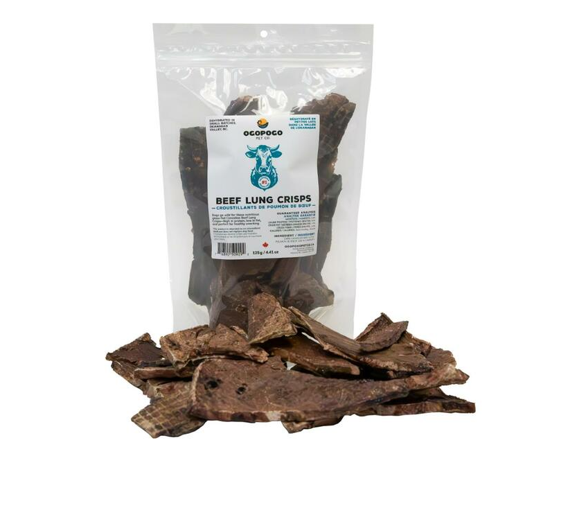 Ogopogo Pet Co. Beef Lung Crisps 125g