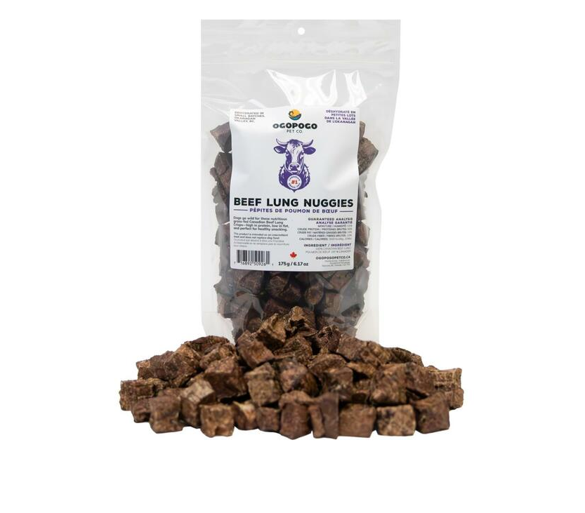 Ogopogo Pet Co. Beef Lung Nuggies 175g