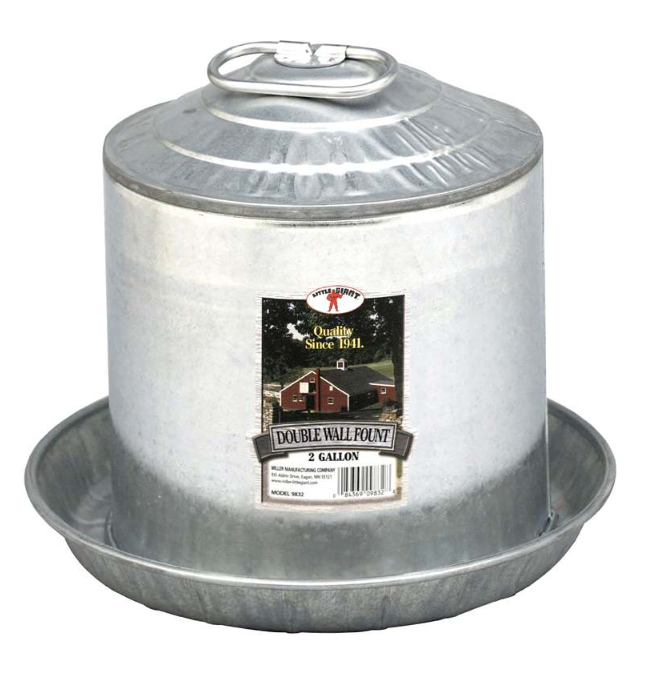 Little Giant Double Wall Galvanized Waterer