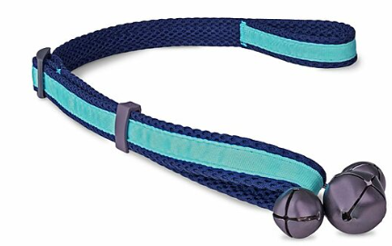 company of Animals Coachi Toilet Training Bells Navy & Light Blue