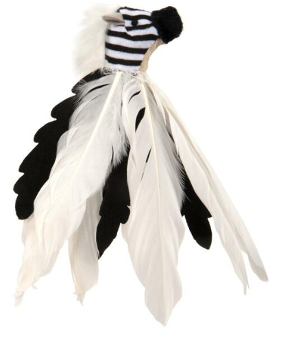 SmartyKat Zingy Zebra Toss & Chase Feathered