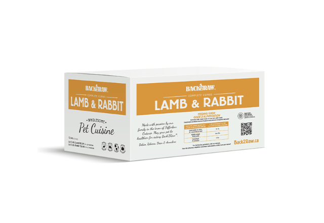 Back2Raw Complete Lamb/Rabbit Blend 12/1lb