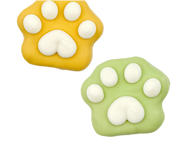 Bosco &amp; Roxy&#39;s Yellow &amp; Green Mini Paws