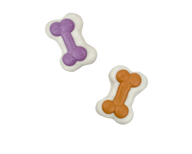 Bosco &amp; Roxy&#39;s Purple &amp; Brown Dog Bones