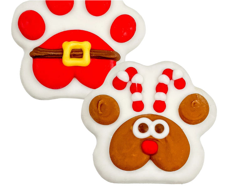 XMAS Bosco &amp; Roxy's Santa/Reindeer Paw