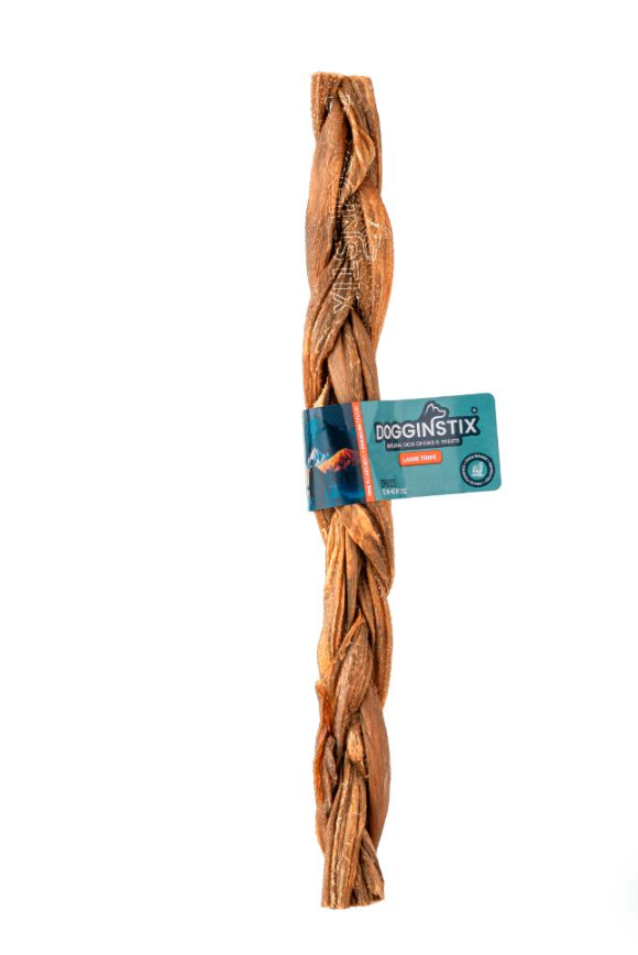 DogginStix Tripe Lamb Braided Stick 12"