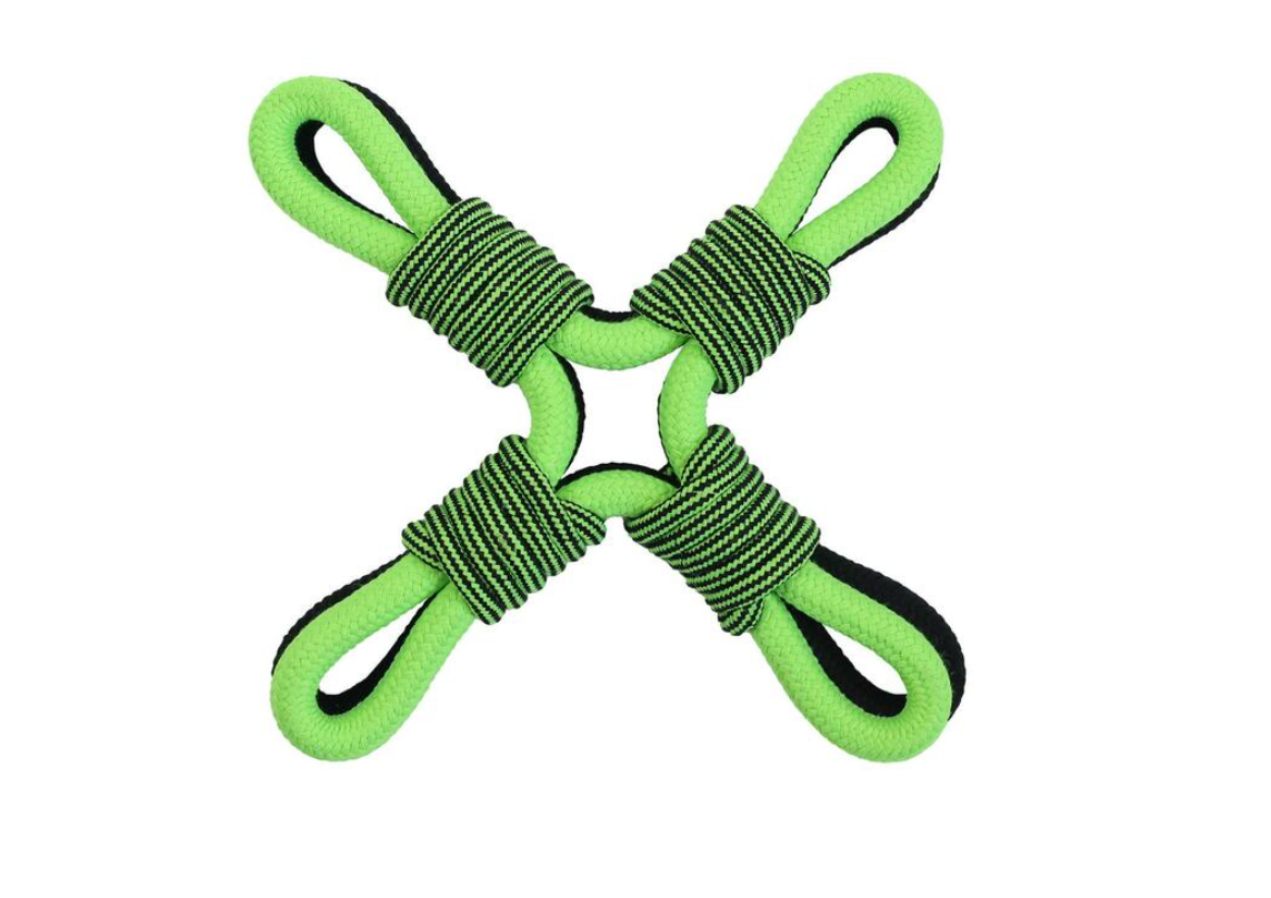 Jolly Pets Tik-Tak-Tugzz X Rope Toy