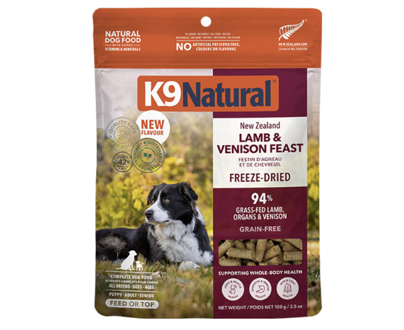 K9 Natural Dog Freeze Dried Lamb & Venison 3.5 oz