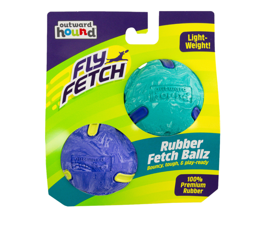 Outward Hound Fly Fetch Rubber Balls