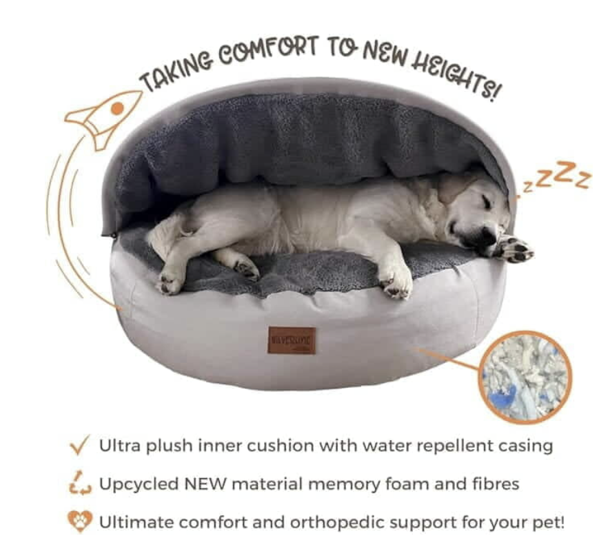 SilverLine Peek-A-Boo Comfy Cave Bed