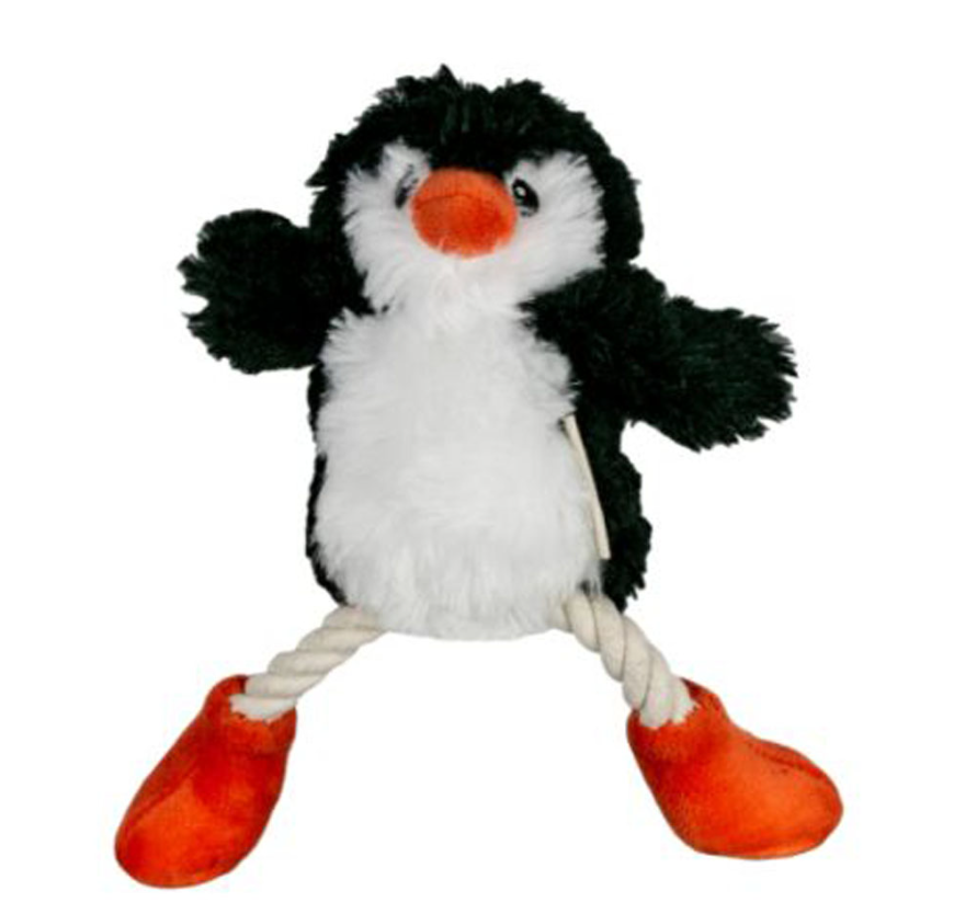 Tall Tails Penguin Pull-through Rope Tug Toy
