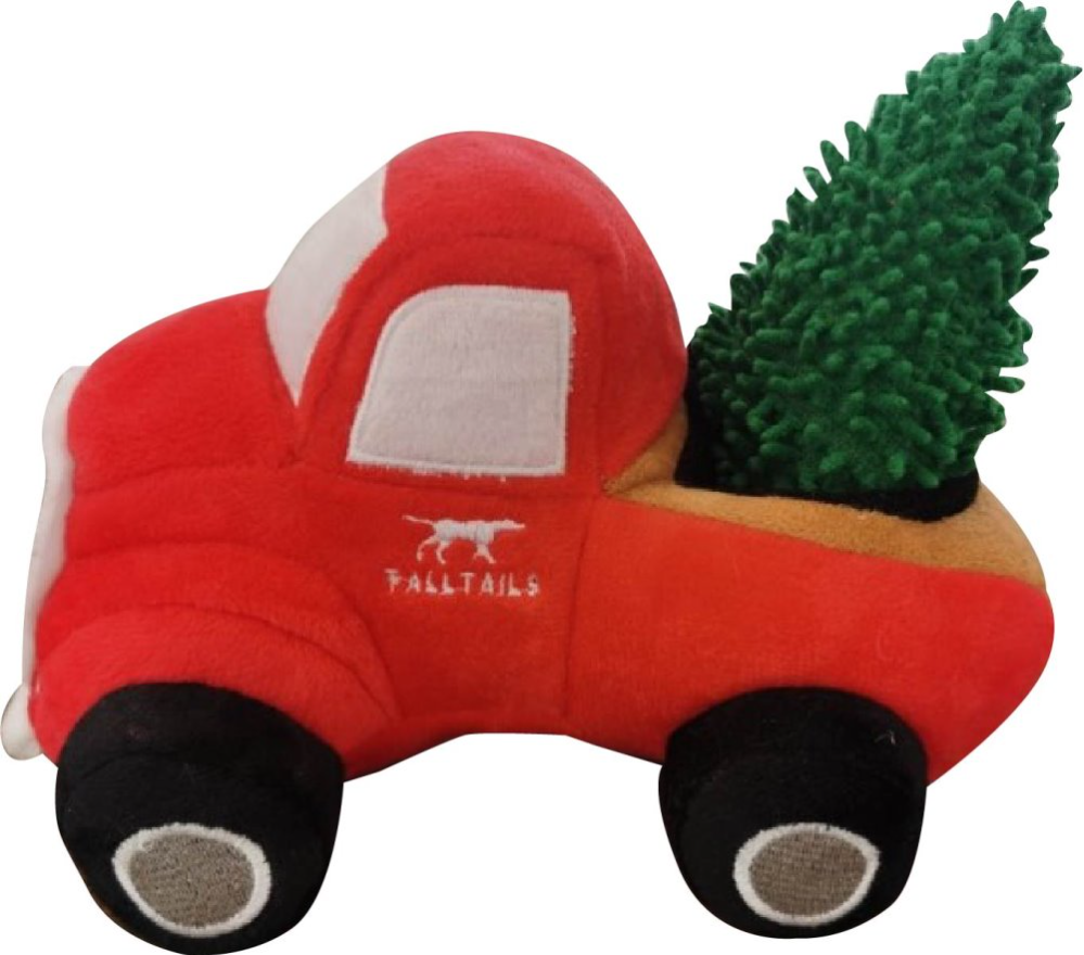 Tall Tails Plush Red Truck with Tree
