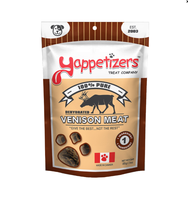 Yappetizers Dehydrated - Venison Meat