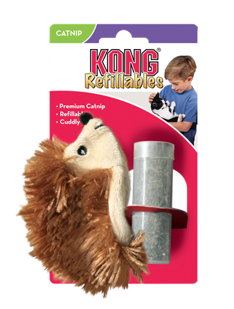 Kong CAT Refillable Catnip Hedgehog
