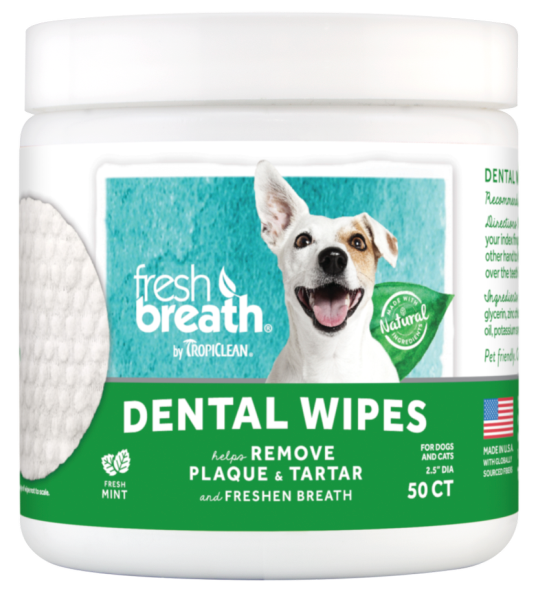 TropiClean Fresh Breath Dental Wipes
