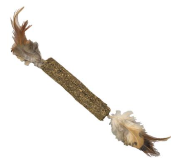 Spot Compressed Catnip Stick with Feathers