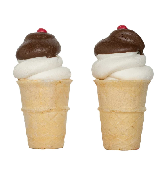 Bosco &amp; Roxy&#39;s Brown &amp; White Dipped Ice Cream