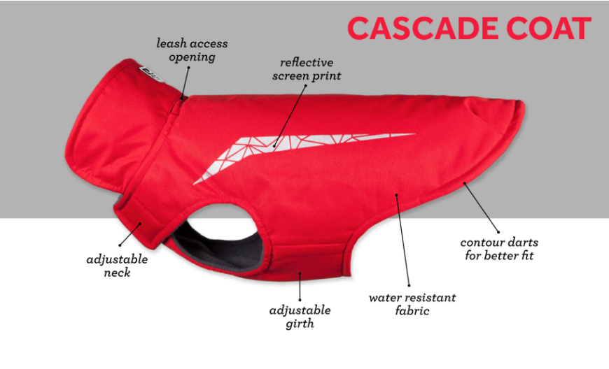 Rc pet products cascade sales coat