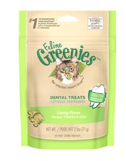 Greenies Dental Cat Treats Catnip 2.1 oz