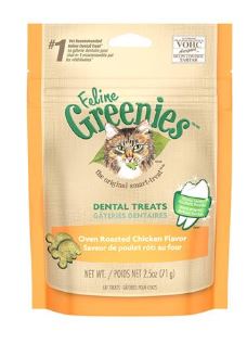 Greenies Dental Cat Treats Roasted Chicken 2.1oz