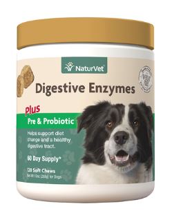 NaturVet  Soft Chew Digestive Enzymes &amp; Probiotic