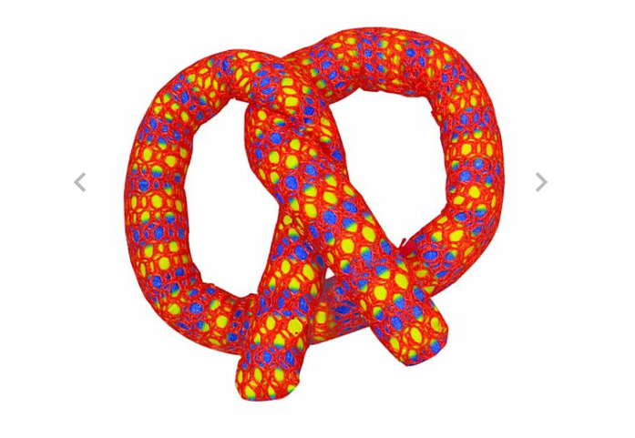 Catnip Plaque Away Pretzel Orange