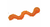 Orkakat Catnip Wiggle Worm Orange