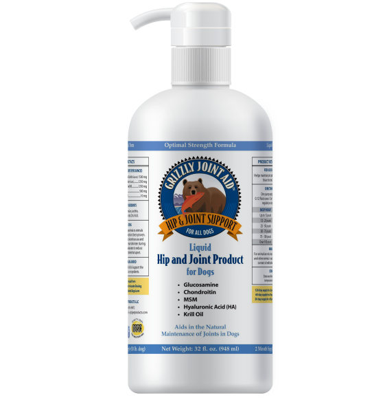 Grizzly Joint Aid Hip&Joint Support Liquid Supplement