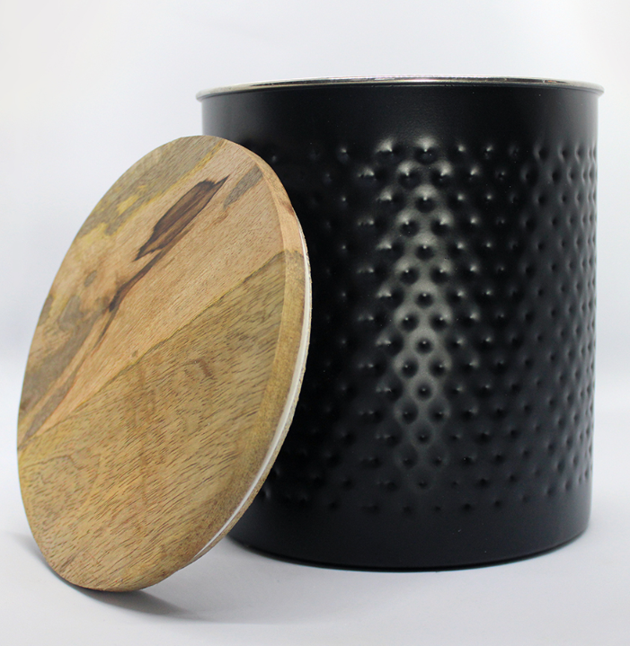 Baxter &amp; Bella Black Metal Treat Jar