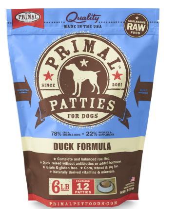 Primal Dog Raw Duck