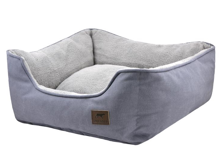 Tall Tails Charcoal Bolster Bed