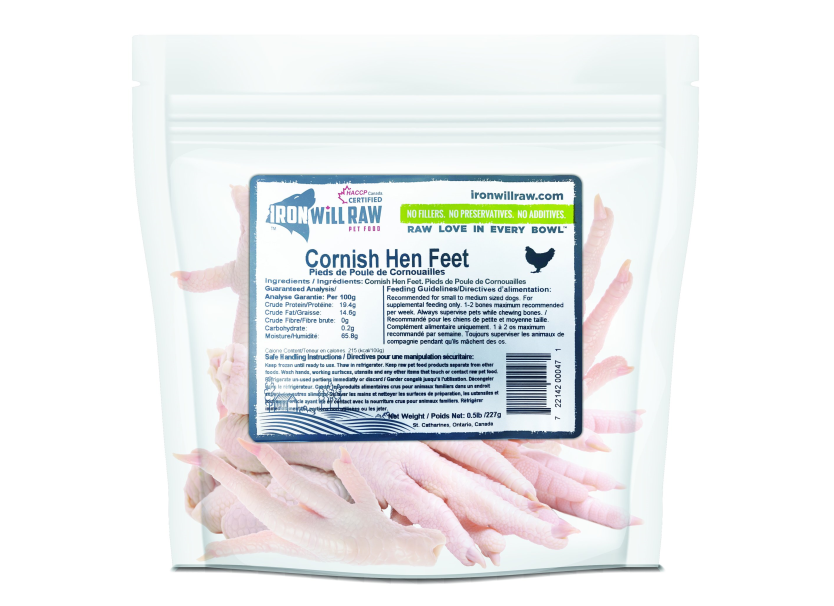Iron will Raw Cornish Hen Feet