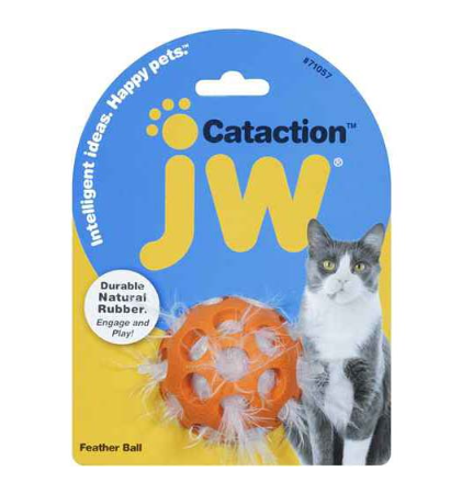 JW Pets Cataction Feather Ball