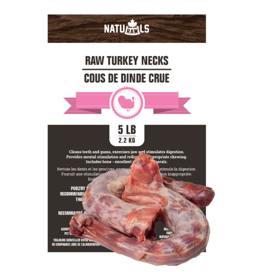 Naturawls Raw Turkey Necks 5lb