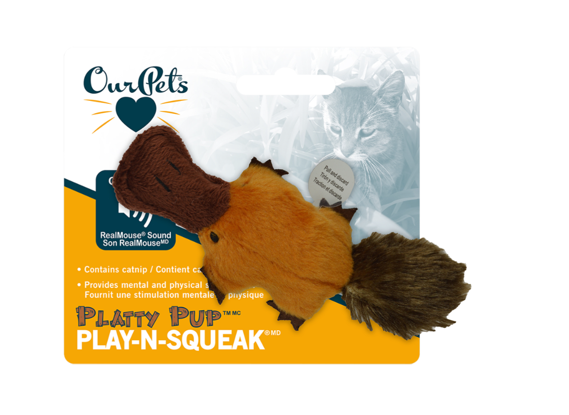 OurPets Play N Squeak Platty Pup