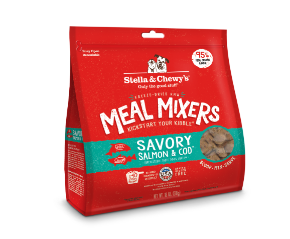 Stella &amp; Chewy&#39;s Meal Mixers Savoury Salmon &amp; Cod 18oz