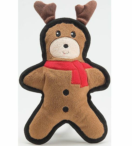 XMAS Patchwork Flat Plush Dog Toys